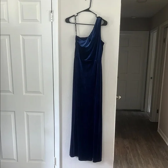 Birdy Grey | Dresses | Birdy Grey Kira Velvet Sapphire Blue Bridesmaids  Dress | Poshmark